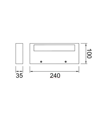 CONIL * APLIQUE LED 20W CCT DIM NEGRO